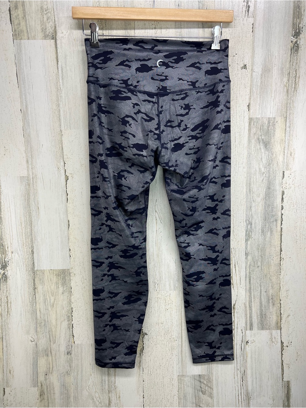 Zyia Active Navy Silver Camo Supreme Hi Rise 7/8 Length Womens 16-18 - Picture 5 of 8